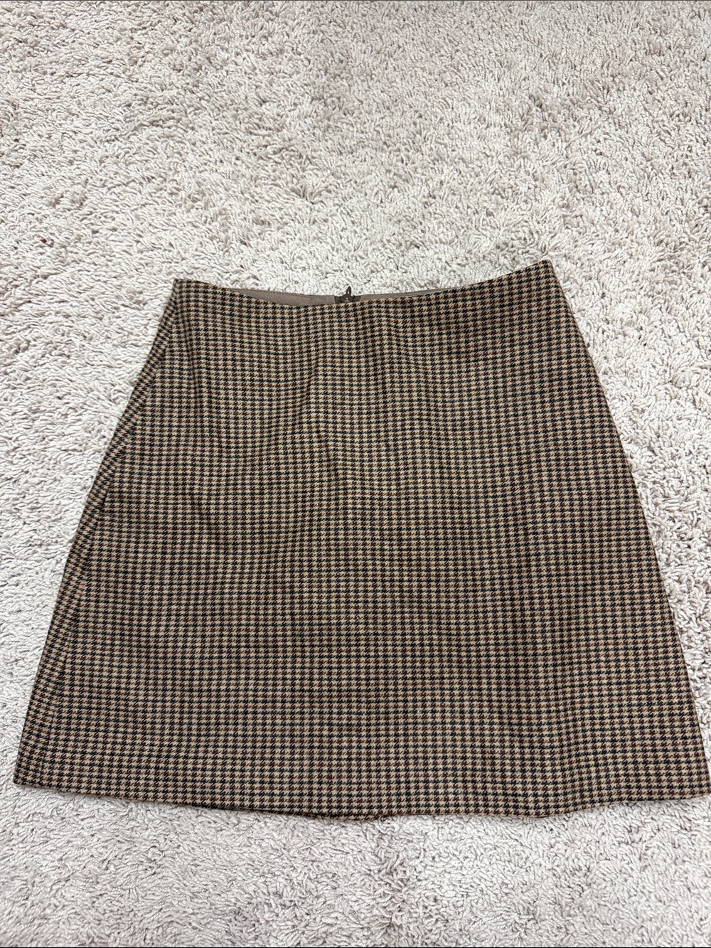 Aritzia Wilfred Wool Cashmere Houndstooth Mini Skirt Size 0